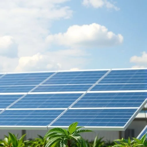 Abstract visualization of an interconnected energy network, showing data flow between green energy sources and distribution points, representing integrated grid solutions.